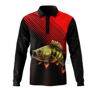 Chemise de pêche adulte unisexe de haute qualité séchage rapide et respirant Anti-UV imprimé vêtements de pêche de qualité supérieure - Product Image 1