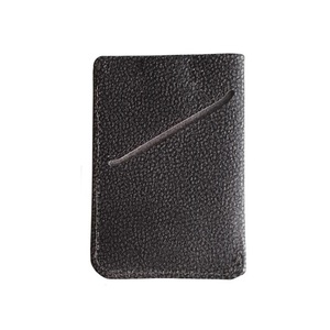 เคสใส่บัตรหนังแท้สำหรับผู้ชายสีน้ำตาลลำลองแบบพรีเมียม - Product Image 1