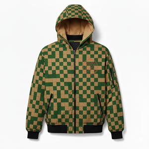 Veste à capuche d'hiver pour homme en coton 100% de haute qualité, logo personnalisable, respirante, écologique, teinte unie, vintage, vente en gros - Product Image 1