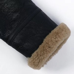 High Quality Mens Cow <b>Leather</b> <b>Jacket</b> Custom Fur Lining 100 Percent <b>Real</b> <b>Leather</b> <b>Jacket</b> - Product Image 5