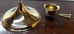 Cloche rotative en laiton de style traditionnel Modèle d'artisanat en métal de 12 et 15cm de diamètre coulé avec technique experte - Product Image 3