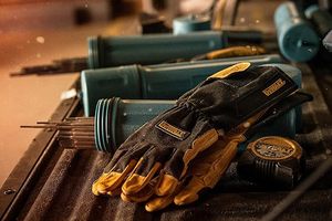Gants de soudage en cuir, résistants aux perforations, aux chocs et aux hautes températures, gants de protection pour le travail en four, vente en gros - Product Image 6
