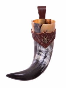 Corne à boire de qualité supérieure, corne à boire viking, accepte les tailles personnalisées, corne à boire viking purement artisanale - Product Image 4