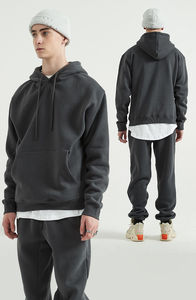 2025 impression personnalisée 100% coton biologique hiver polaire surdimensionné unisexe en gros usine Logo personnalisé sweat à capuche pour hommes - Product Image 3