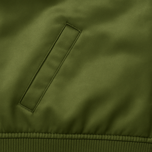 Chaqueta de satén personalizada, ropa de abrigo de estilo de bombardero de béisbol brillante para hombres y mujeres, ropa de calle ligera de moda, fabricante OEM y ODM - Product Image 4