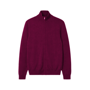 Suéter de Cuello Alto con Cierre para Hombre, Ropa de Punto de Invierno, 100% Algodón, Antiarrugas, Antiencogimiento, Transpirable - Product Image 1