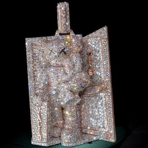 Tùy chỉnh kaws phong cách mặt dây chuyền | 925 Sterling Bạc | Iced ra hip <span class=keywords><strong>hop</strong></span> đồ trang sức với vvs moissanite - Product Image 1