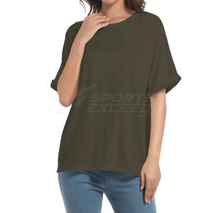 Recién llegado, camiseta de gran tamaño, buena calidad, cuello redondo, manga corta, camisetas de gran tamaño, camiseta de gran tamaño de tamaño personalizado para la venta - Product Image 4