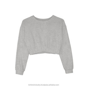 Women's Winter <b>Cropped</b> Sweatshirt New Fashion Streetwear Basic 100% Cotton Hooded Printed Embroidered <b>Top</b> Trendy Autumn - Product Image 6