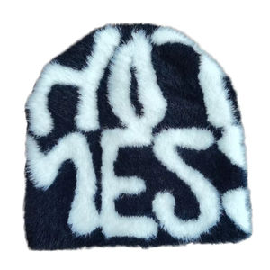 Lightweight fuzzy mohair beanie with relaxed crown and stretch fit unisex winter <b>cap</b> for <b>hiking</b> travel and streetwear looks - Product Image 1