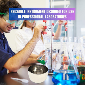Bol de laboratoire en acier inoxydable avec bec verseur Bol de laboratoire polyvalent - Product Image 5