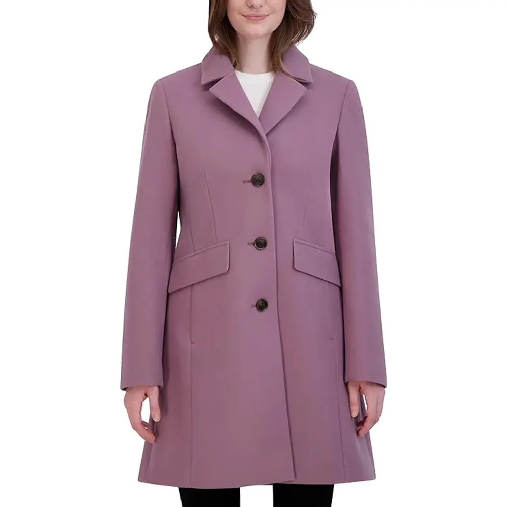 新しいファッションスタイル冬ウールコート女性スタイル両面ウールクロスロングオーバーコート100% ウールコート