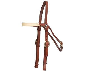 La bride rembourrée Barcoo est fabriquée à partir du cuir de vachette le plus fin et est tannée à l'aide d'un processus de tannage des noyaux végétaux. - Product Image 5