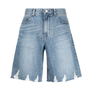 Nouveau style de jeans baggy de qualité supérieure pour l'été jeans personnalisés pour hommes shorts courts en denim foncé pour hommes - Product Image 2
