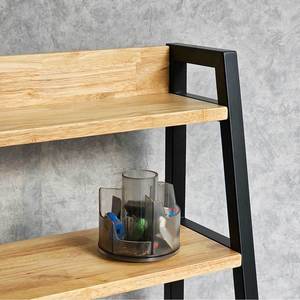 <b>Foldable</b> 120x60x150cm Study <b>Desk</b> with Bookshelf Rubber Wood and Metal for Hotels and <b>Offices</b>-FD68060 Computer and Laptop Table - Product Image 6