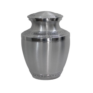 Urnas de cremación de aluminio de alta calidad con urnas funerarias de metal con acabado de mármol azul para cenizas humanas - Product Image 5