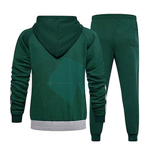 Survêtement deux pièces pour hommes, design personnalisé, OEM ODM, tissu respirant, vêtements de sport, fabricant en gros - Product Image 2