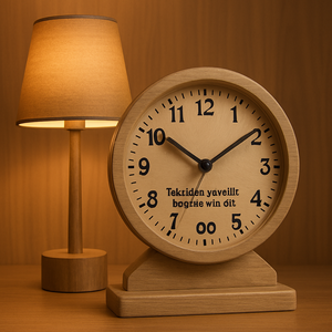 Decoración de madera montada en la pared con estilos cruzados de animales de Ángel tallado con reloj flor amarilla cascada fuente Material de piedra - Product Image 3