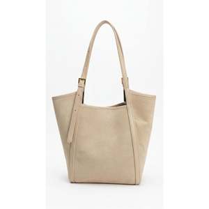 Borsa a Spalla da Donna in Vera Pelle Scamosciata e Pelle Dollaro Art. 26076-Fabbricato in Italia" - Product Image 1