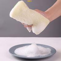 Éponge à vaisselle de cuisine de qualité supérieure, colorée, en loofah, éponges et tampons à récurer