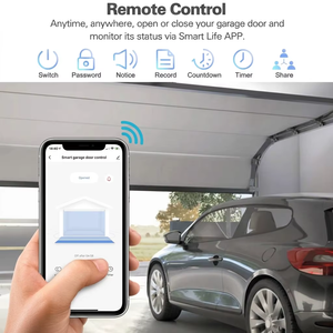 Ouvre-<span class=keywords><strong>porte</strong></span> de <span class=keywords><strong>garage</strong></span> intelligent sans fil avec capteur d'inclinaison, contrôle à distance par application, système de notification pour <span class=keywords><strong>porte</strong></span> de <span class=keywords><strong>garage</strong></span>, accès à distance à la <span class=keywords><strong>porte</strong></span> de <span class=keywords><strong>garage</strong></span> - Product Image 5