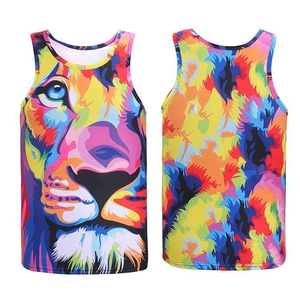 OEM Men's Casual Y <b>Back</b> Tank <b>Top</b> Breathable Quick Dry Cotton/Polyester Stringer Gym Fitness Singlet <b>Low</b> Price - Product Image 6