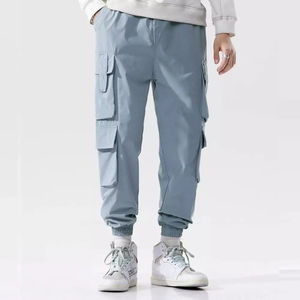 OEM/ODM Service Custom logo Casual <b>Men</b> Flared <b>Jogger</b> Track Pants Patchwork Elastic Waistband <b>Mens</b> Stacked Sweatpants - Product Image 5