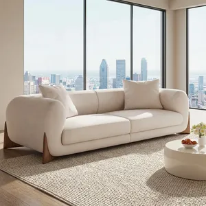 Sofá seccional reclinable de lujo moderno, respaldo suave y brazos acolchados, muebles para sala de estar - Product Image 2