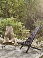 Chaise longue pliante en teck massif Melino, design contemporain et durable, avec un design portable pour une utilisation en extérieur et dans les hôtels