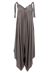 จั๊มสูทโยคะสไตล์โบฮีเมียนสำหรับผู้หญิงเอวสูง สายเดี่ยว คอวี เหมาะสำหรับใส่เที่ยวทะเลหรือกิจกรรมกลางแจ้ง ผ้าฝ้าย 100% เป็นมิตรกับสิ่งแวดล้อม แห้งเร็ว - Product Image 3