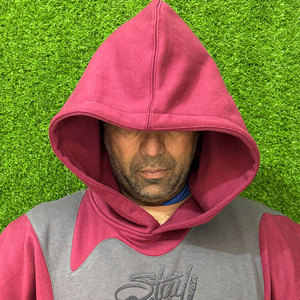 Sweat à capuche zippé en molleton 100 % coton personnalisé, coupe régulière, imprimé 3D en relief, surdimensionné, pour homme, avec poche unie, service OEM - Product Image 3