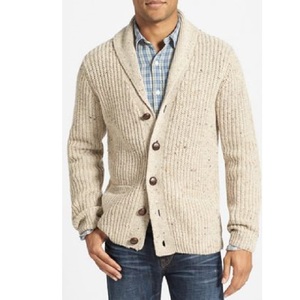 Cárdigan de lana para hombre, ropa de calle personalizada de alta calidad, 100% algodón, sólido, moda de otoño e invierno, venta al por mayor - Product Image 4