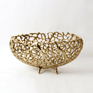 Cast Aluminum <b>Fruit</b> Bowl With Elegant Modern Design Perfect For Displaying <b>Fresh</b> Fruits In Stylish Home Kitchens - Product Image 6