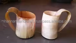 Mug en corne à boire viking attrayant, qualité naturelle, pour la bière et l'eau, pour la maison et les restaurants - Product Image 5