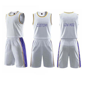 Tenues de basket-ball de haute qualité OEM, 100% polyester, antibactériennes, couleurs dégradées, impression lumineuse, couture premium - Product Image 3