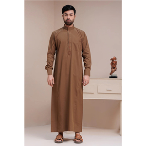 2026 Meilleures Ventes : Qamis Traditionnel Modeste à Prix Abordable pour Hommes – Longueur Cheville, Coupe Droite, Style Dishdasha - Product Image 4