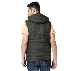 Chaleco sin mangas de invierno de alta calidad, chaqueta acolchada con logotipo personalizado, chalecos de burbuja para hombre, chaleco sin mangas acolchado transpirable de nuevo diseño para hombre - Product Image 2