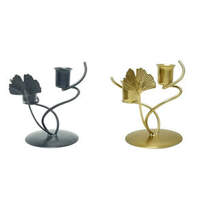 Otros portavelas Muestra de metal dorado disponible Clear Holiday Decorativo Estampado europeo Decoración DE BODA hecha a mano Caja OEM MOQ - Product Image 2