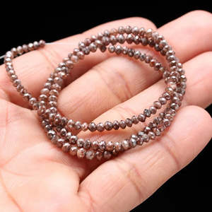 Diamants rouges facettés de haute qualité, perles de diamants en vrac - Product Image 3