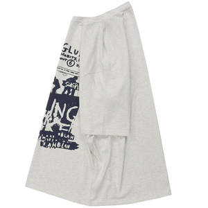 เสื้อยืดแขนยาวสองชั้นสำหรับผู้ชายเสื้อ100% ผ้าฝ้ายผ้าไมโครไฟเบอร์ - Product Image 6