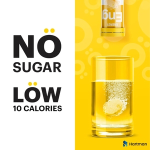 Tabletas Efervescentes Energéticas con Sabor a Naranja y Mango, 20 Tabletas, Cafeína, Vitaminas B para Adultos, Suplemento para el Cuidado de la Salud - Product Image 3