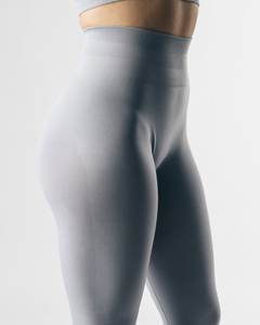 2024 nuevos pantalones legging largos elásticos de Color sólido para mujer con logotipo personalizado transpirables - Product Image 4