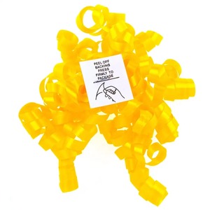 Yellow Polyester Butterfly Bow Solid Color Double Face Woven Digital Printing Decorative Gift <b>Ribbon</b> for Packaging Decoration - Product Image 4