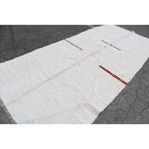 พรมวินเทจขนาด 5.7x12.8 ฟุต ลายต้นไม้และพืชสีขาว พรมขนแกะตุรกี - Product Image 2