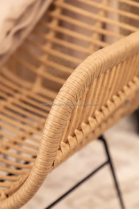 Silla de comedor de ratán sintético de estilo moderno, venta al por mayor, barata con marco de hierro para sala de estar, eventos de boda, Bar, aplicación escolar - Product Image 4