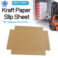 Feuilles de papier kraft sur mesure de 0,6 à 1,5 mm avec lèvres de préhension pour la manutention de marchandises sans palette et le chargement de conteneurs d'exportation