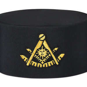 Gorro de la Corona del Rito Escocés de 32 Grados, Alas hacia Arriba, Rojo y Amarillo, MOQ Bajo, Servicio OEM, Gorras de Regalia Masónica - Product Image 2