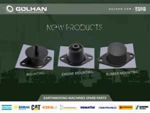 MONTAJE DE VIBRACIÓN DE CABINA DE GOMA PARA HAMM HD 110 HD110 HD-110 - Product Image 5