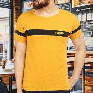 Camiseta de color sólido, transpirable, de secado rápido, para hombre, de algodón y poliéster, camiseta para hombre más vendida, nuevo diseño. - Product Image 1