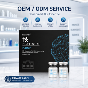 Suero Rejuvenecedor de Piel con Ácido Hialurónico Platinum P-HSR, Ampolla de 5 ml, Hidratante Profundo para el Rostro, Marca Privada OEM - Product Image 4